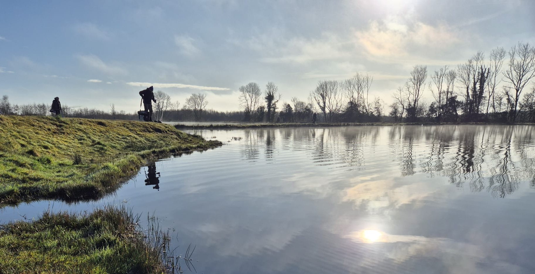 Sunny day at the lakes at Laois Angling Centre, Co. Laois